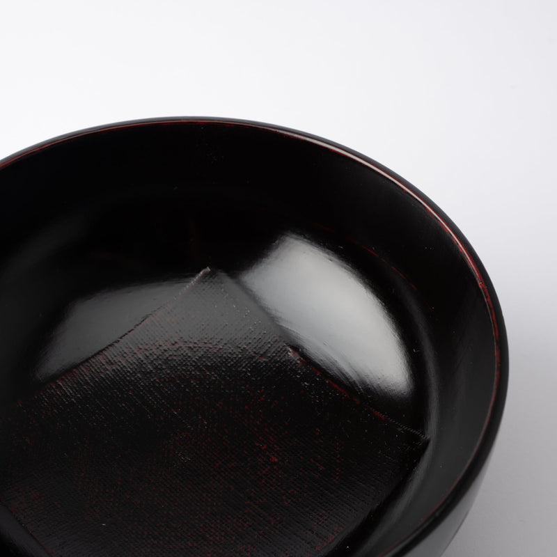 Cloth Pattern Yamanaka Lacquer Donburi Bowl M - MUSUBI KILN - Handmade Japanese Tableware and Japanese Dinnerware