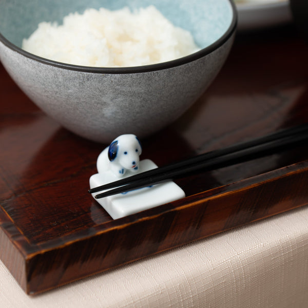 Dog MATE Hasami Chopstick Rest - MUSUBI KILN - Handmade Japanese Tableware and Japanese Dinnerware