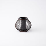 Drop Shape Suruga Bamboo Basketry Japanese Flower Vase - MUSUBI KILN - Handmade Japanese Tableware and Japanese Dinnerware