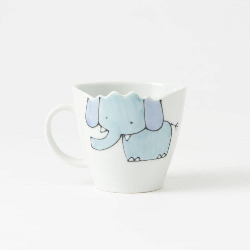Elephant Hasami Wave Mug - MUSUBI KILN - Handmade Japanese Tableware and Japanese Dinnerware