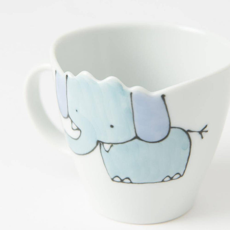 Elephant Hasami Wave Mug - MUSUBI KILN - Handmade Japanese Tableware and Japanese Dinnerware