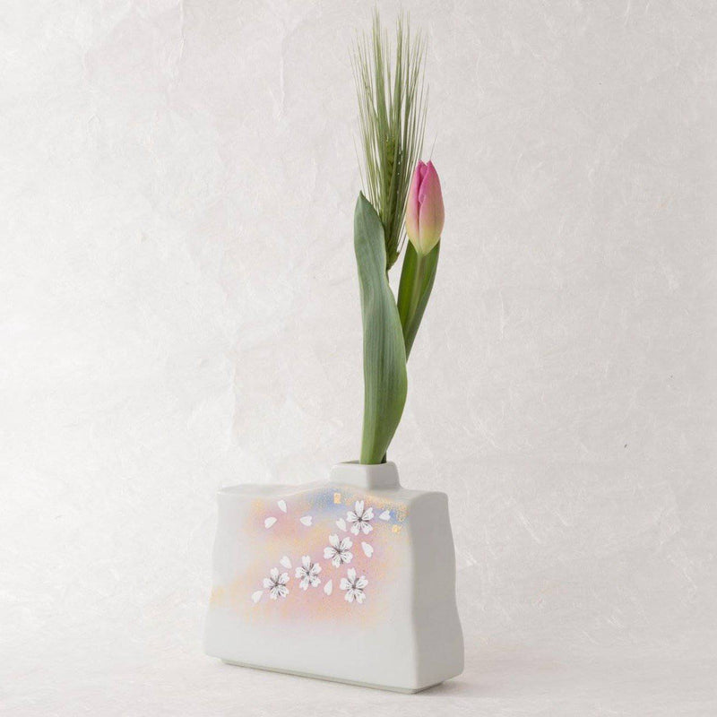 Flower Dance Kutani Flower Vase 12.5cm - MUSUBI KILN - Handmade Japanese Tableware and Japanese Dinnerware