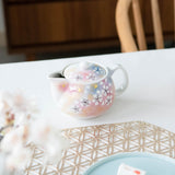 Flower Dance Kutani Japanese Teapot Set - MUSUBI KILN - Handmade Japanese Tableware and Japanese Dinnerware