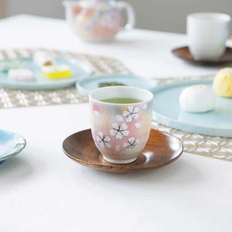 Flower Dance Kutani Japanese Teapot Set - MUSUBI KILN - Handmade Japanese Tableware and Japanese Dinnerware