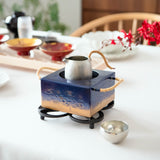 Four-leaf Nambu Ironware Cast Iron Trivet - MUSUBI KILN - Handmade Japanese Tableware and Japanese Dinnerware