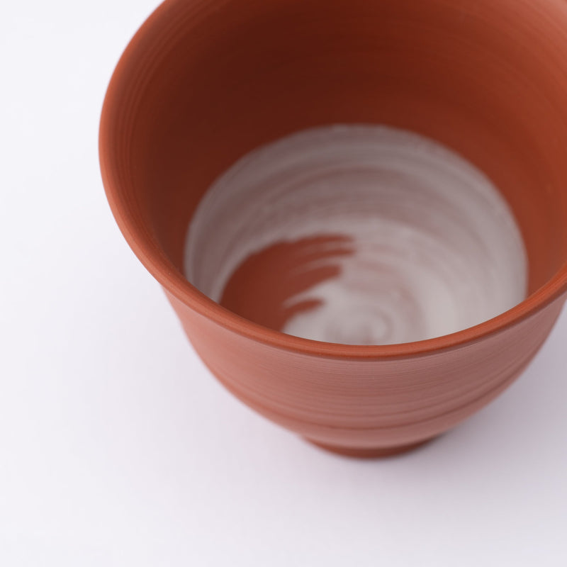Fugetsu Red Clay Tokoname Japanese Teapot Set 9.5oz(280ml)-Sasame and Ceramesh - MUSUBI KILN - Handmade Japanese Tableware and Japanese Dinnerware
