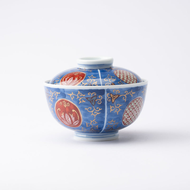 Fujimasa Gold Arabesque Arita Kobachi Bowl With Lid - MUSUBI KILN - Handmade Japanese Tableware and Japanese Dinnerware