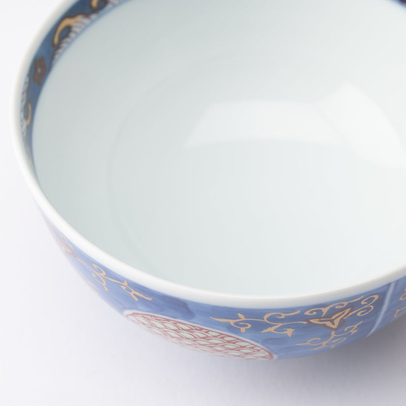 Fujimasa Gold Arabesque Arita Kobachi Bowl With Lid - MUSUBI KILN - Handmade Japanese Tableware and Japanese Dinnerware