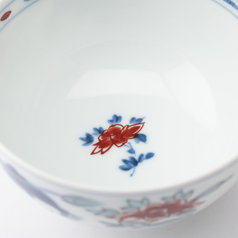 Fujimasa Nishiki Lion Arita Kobachi Bowl With Lid - MUSUBI KILN - Handmade Japanese Tableware and Japanese Dinnerware
