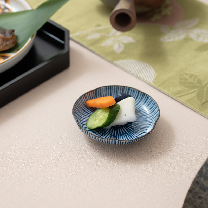 Fukuhou Kiln Tokusa Hasami Sauce Plate - MUSUBI KILN - Handmade Japanese Tableware and Japanese Dinnerware