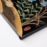 Fukunishi Sobe Rabbit and Autumn Flower Aizu Lacquerware Folding Screen - MUSUBI KILN - Quality Japanese Tableware and Gift