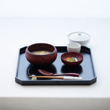 Gatomikio Red Yamanaka Lacquerware Oryoki Bowl Set - MUSUBI KILN - Handmade Japanese Tableware and Japanese Dinnerware