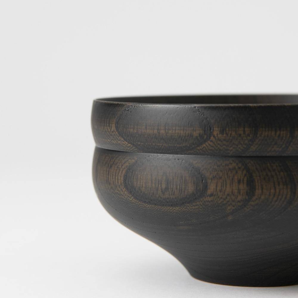 Gatomikio TSUMUGI GUNPAI Yamanaka Lacquer Miso Soup Bowl with lid - MUSUBI KILN - Handmade Japanese Tableware and Japanese Dinnerware