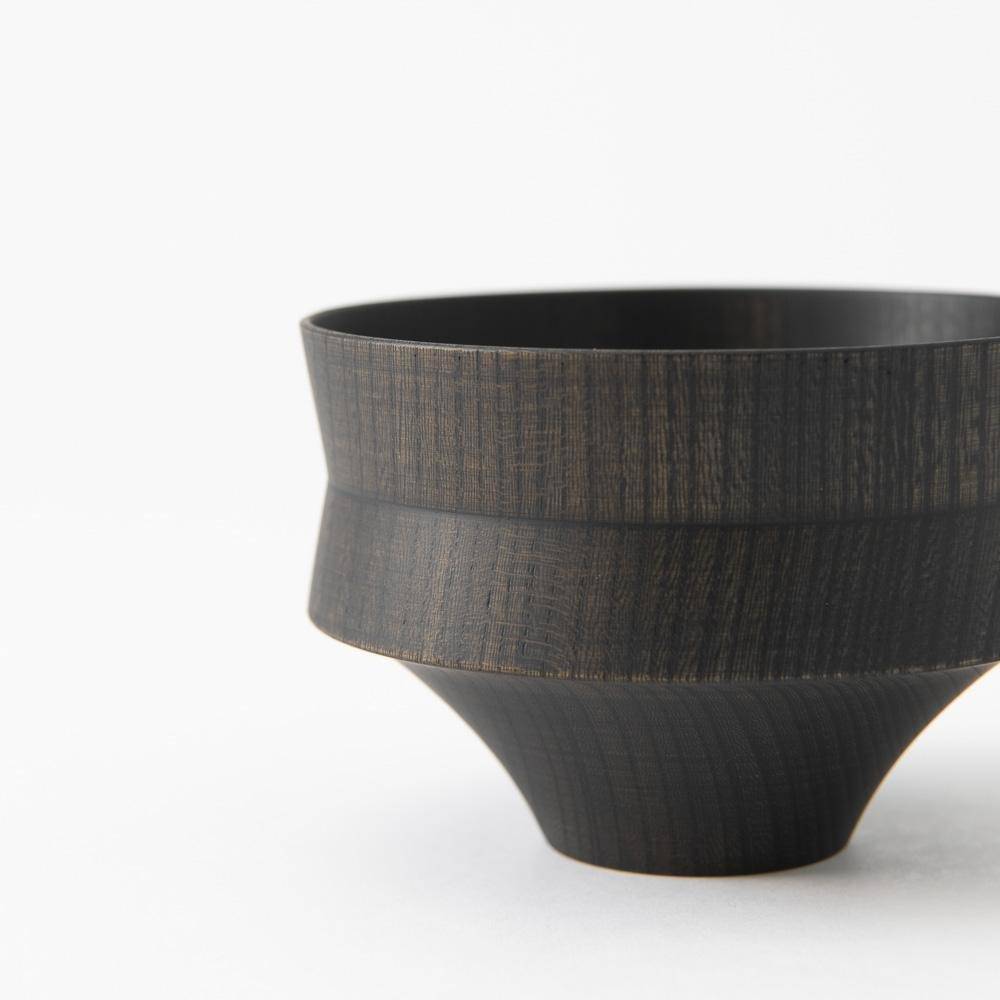 Gatomikio TSUMUGI KINEGATA Yamanaka Lacquer Miso Soup Bowl - MUSUBI KILN - Handmade Japanese Tableware and Japanese Dinnerware