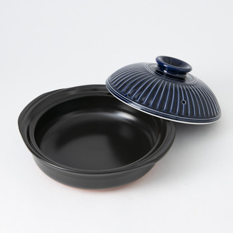 Ginpo Kikka Banko Donabe Japanese Clay Pot for 3 to 4 persons - MUSUBI KILN - Handmade Japanese Tableware and Japanese Dinnerware