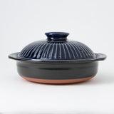 Ginpo Kikka Banko Donabe Japanese Clay Pot for 3 to 4 persons - MUSUBI KILN - Handmade Japanese Tableware and Japanese Dinnerware