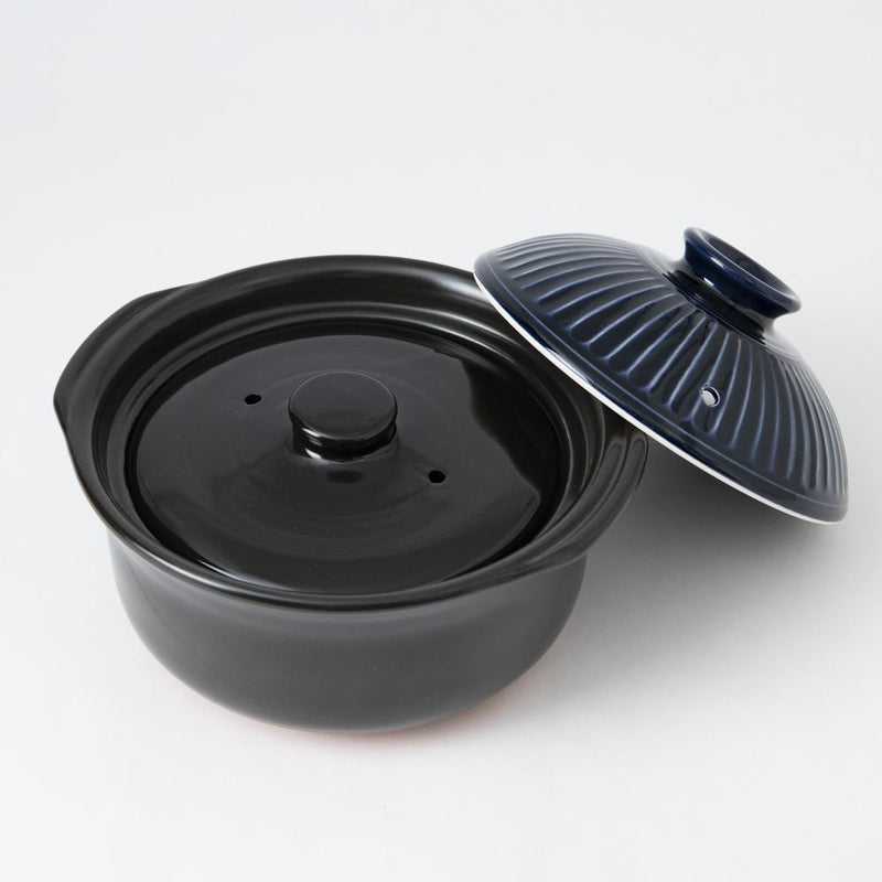 Hagama Banko Donabe Rice Cooker 3 rice cooker cups (3 Gou) with Rice S, MUSUBI KILN