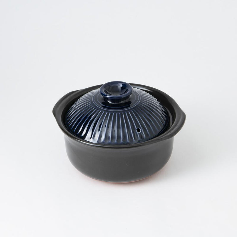 Ginpo Kikka Banko Donabe Japanese Clay Pot for 3 to 4 persons, MUSUBI KILN