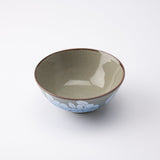 Ginsai Sasanqua Kutani Japanese Rice Bowl Pair - MUSUBI KILN - Handmade Japanese Tableware and Japanese Dinnerware