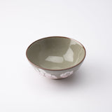 Ginsai Sasanqua Kutani Japanese Rice Bowl Pair - MUSUBI KILN - Handmade Japanese Tableware and Japanese Dinnerware