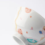 Ginshu Kiln Flower Balloon Kutani Japanese Rice Bowl - MUSUBI KILN - Handmade Japanese Tableware and Japanese Dinnerware