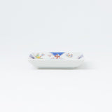 Ginshu Kiln Kutani Square Sauce Plate Set - MUSUBI KILN - Handmade Japanese Tableware and Japanese Dinnerware
