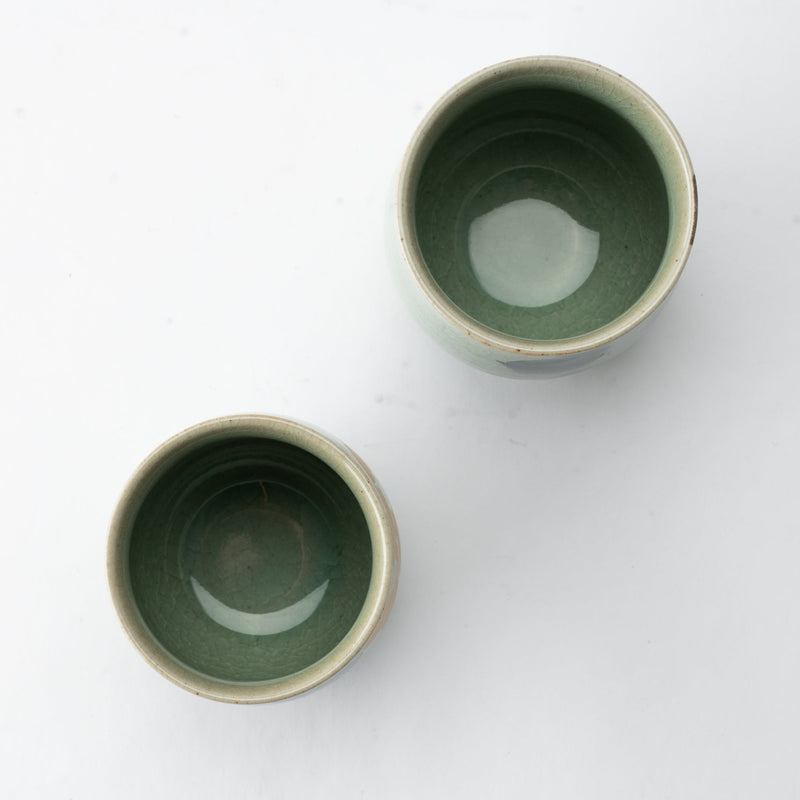 Gold and Silver Camellia Kutani Japanese Teapot Set - MUSUBI KILN - Handmade Japanese Tableware and Japanese Dinnerware