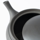 Gyokko Smoky Black Tokoname Japanese Teapot 4.1oz(120ml)-Sasame and Ceramesh - MUSUBI KILN - Handmade Japanese Tableware and Japanese Dinnerware