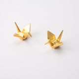 Hakuichi Golden Crane Kanazawa Gold Leaf Chopstick Rest Pair - MUSUBI KILN - Quality Japanese Tableware and Gift