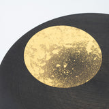 Hakuichi Hazy Moon Kanazawa Gold Leaf Lacquerware Flat Plate 9.4in - MUSUBI KILN - Quality Japanese Tableware and Gift