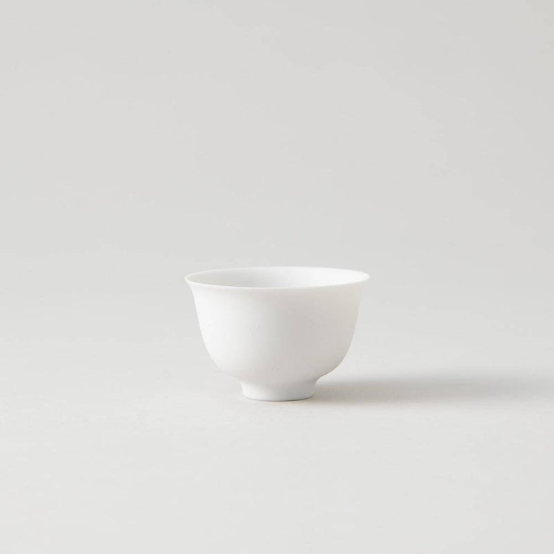 Hanasaka Blanc Rin Kutani Ochoko Sake Cup - MUSUBI KILN - Handmade Japanese Tableware and Japanese Dinnerware