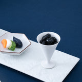 Hanasaka Blanc Sui Kutani Ochoko Sake Cup - MUSUBI KILN - Quality Japanese Tableware and Gift
