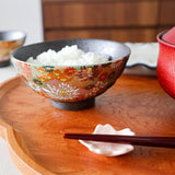 Hanazume Kutani Rice Bowl Pair - MUSUBI KILN - Handmade Japanese Tableware and Japanese Dinnerware
