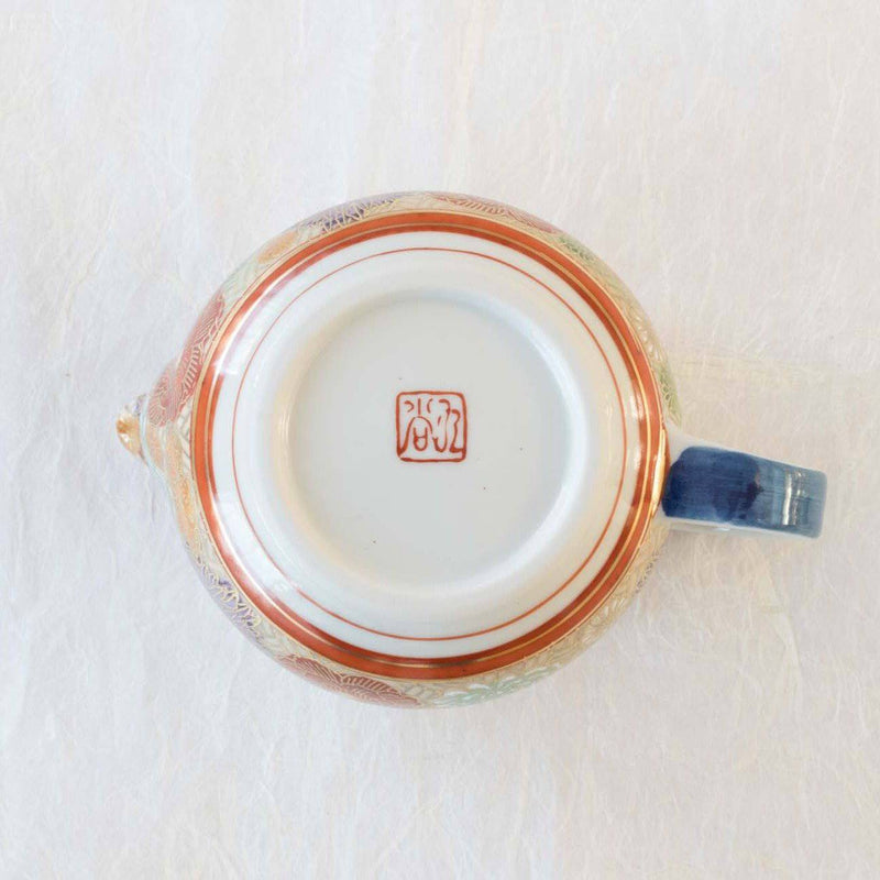 Hanazume Kutani Teapot - MUSUBI KILN - Handmade Japanese Tableware and Japanese Dinnerware