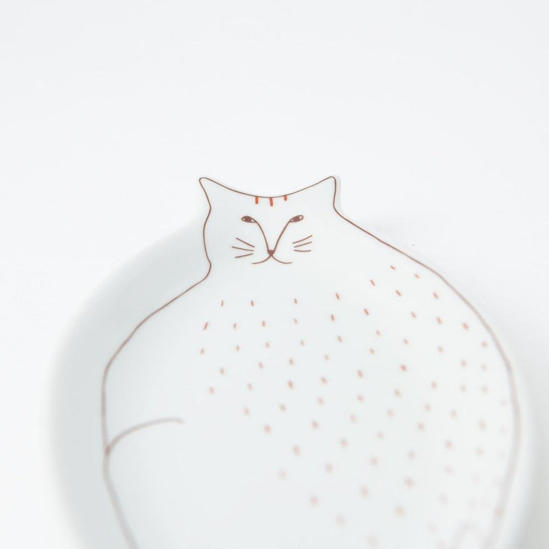 Harekutani Cat Plate - MUSUBI KILN - Handmade Japanese Tableware and Japanese Dinnerware