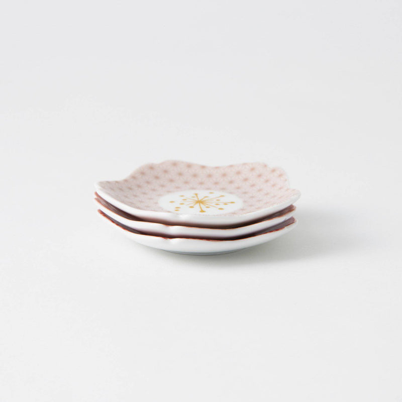 Harekutani Sakura Sauce Plate - MUSUBI KILN - Handmade Japanese Tableware and Japanese Dinnerware
