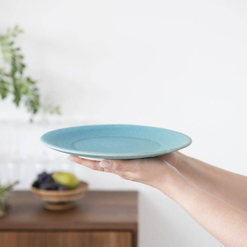 Hibino Bloom Mino Ware Round Plate M - MUSUBI KILN - Handmade Japanese Tableware and Japanese Dinnerware