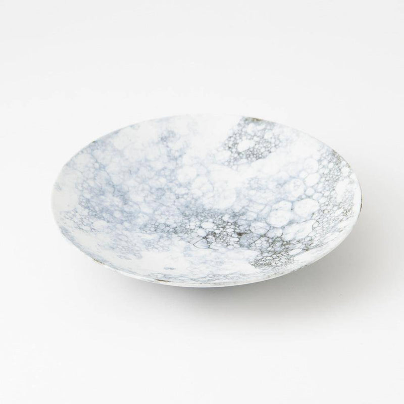 Hibino Ecume Mino Ware Round Plate 10in - MUSUBI KILN - Handmade Japanese Tableware and Japanese Dinnerware