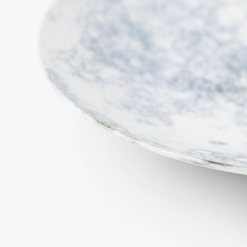 Hibino Ecume Mino Ware Round Plate 10in - MUSUBI KILN - Handmade Japanese Tableware and Japanese Dinnerware