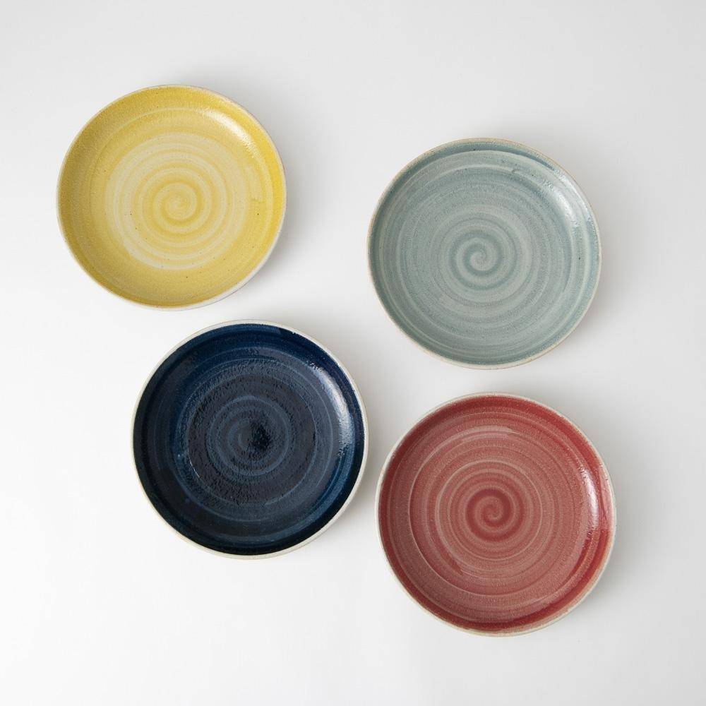 Hibino Foodie Mino Ware Round Plate 8.2in - MUSUBI KILN - Quality Japanese Tableware and Gift