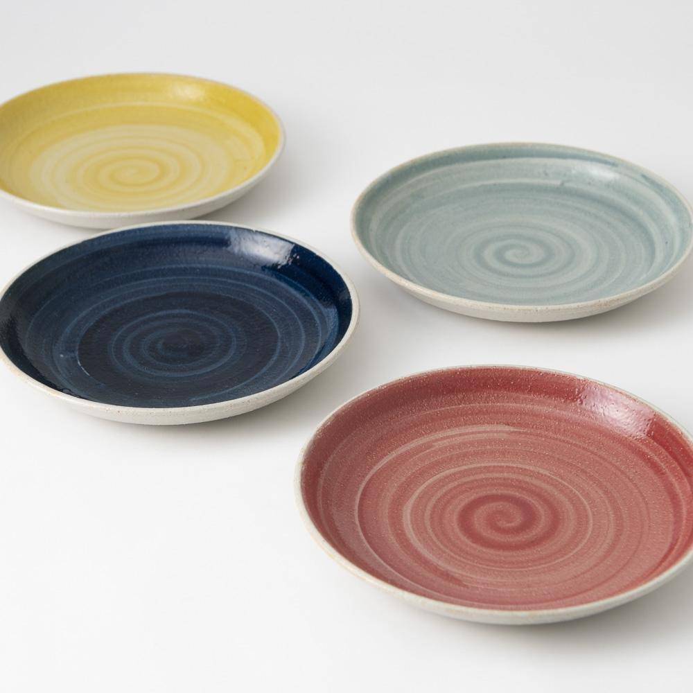 Hibino Foodie Mino Ware Round Plate 8.2in - MUSUBI KILN - Quality Japanese Tableware and Gift