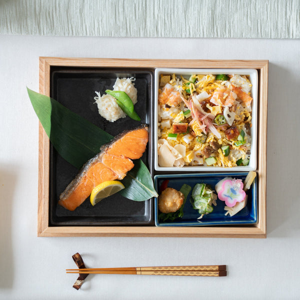 Hibino Modern Shokado Bento Box L - MUSUBI KILN - Handmade Japanese Tableware and Japanese Dinnerware