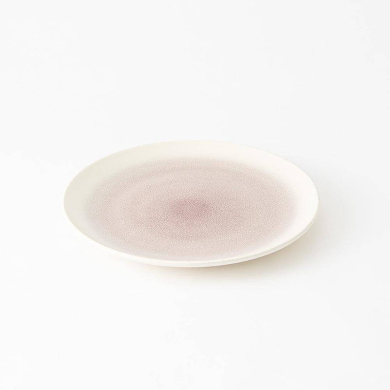 Hibino Peacock Mino Ware Round Plate - MUSUBI KILN - Handmade Japanese Tableware and Japanese Dinnerware