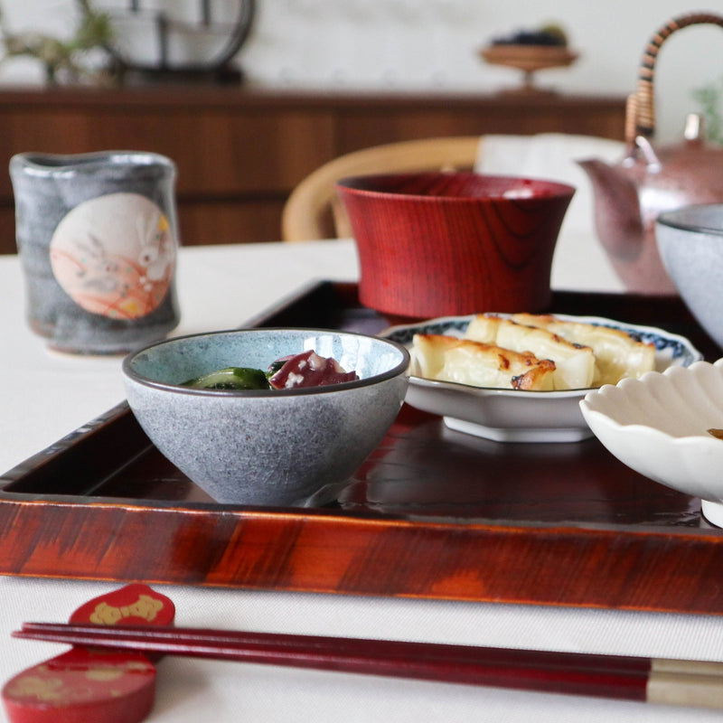 Hibino Raska Marin Modern Mino Ware Small Kobachi Bowl SS - MUSUBI KILN - Handmade Japanese Tableware and Japanese Dinnerware