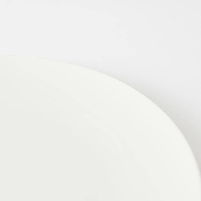 Hibino Stone Rich White Mino Ware Round Plate 11in - MUSUBI KILN - Handmade Japanese Tableware and Japanese Dinnerware