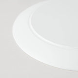 Hibino Stone Rich White Mino Ware Round Plate 9.2in - MUSUBI KILN - Handmade Japanese Tableware and Japanese Dinnerware