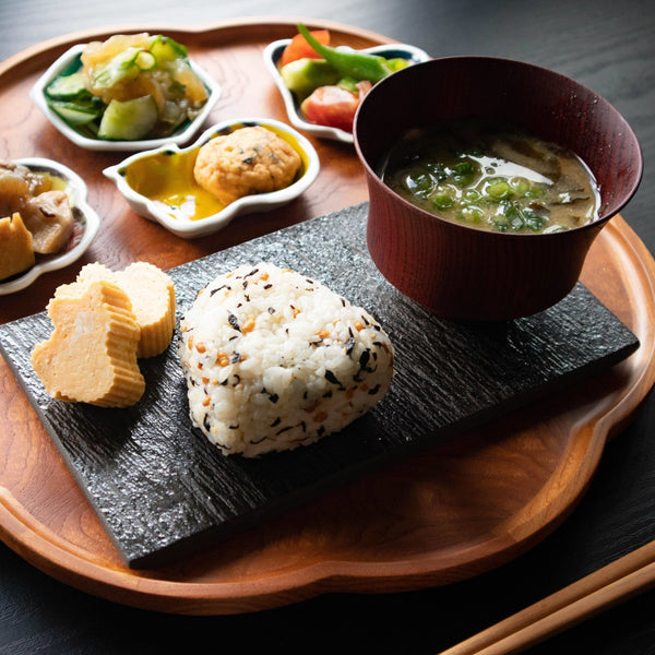 Hibino Tanka Black Mino Ware Rectangle Plate 10.4in - MUSUBI KILN - Handmade Japanese Tableware and Japanese Dinnerware