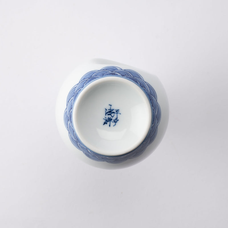 Hirado Dimple Mikawachi Ware Tokkuri Sake Carafe - MUSUBI KILN - Handmade Japanese Tableware and Japanese Dinnerware