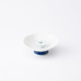 Hirado Sakura Mikawachi Ware Sakazuki Flat Sake Cup - MUSUBI KILN - Handmade Japanese Tableware and Japanese Dinnerware