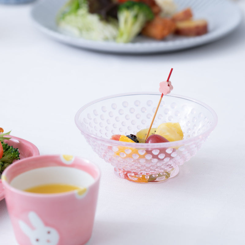 Hirota Arare Pattern Edo Glass Kobachi Bowl - MUSUBI KILN - Quality Japanese Tableware and Gift